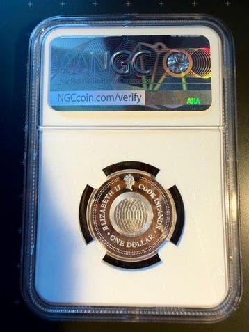 Îles Cook. 1 Dollar 2003, Scorpio, Silver Zodiac Gemstones,