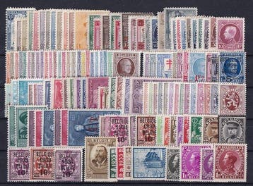 België 1919/1939 - Reeksen met Helm, Houyoux, Rubens,, Postzegels en Munten, Gestempeld