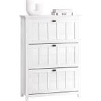 2dekans | Sobuy schoenenkast - Vintage Wit - 80x30x111 cm, Ophalen of Verzenden, Nieuw