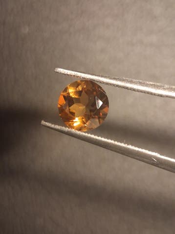 Natural Citrine Gemstone – Faceted Round Cut 6x6 mm Yellow |, Bijoux, Sacs & Beauté, Accessoires Autre, Verzenden