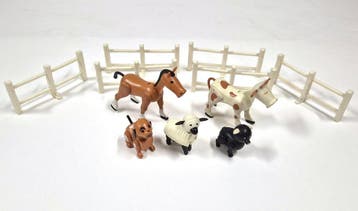 Vintage Fisher-Price Play Family boerderijdieren en hekwerk, Verzenden, Nieuw