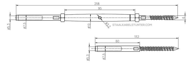 Staalkabel Balustradekit 5mm - Persterminal Hout Voordelig, Jardin & Terrasse, Jardin & Terrasse Autre, Envoi