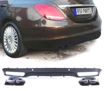 DIFFUSEUR MERCEDES CLASSE C W205 BERLINE 14-18 LOOK AMG NOIR, Verzenden, Nieuw
