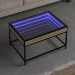 vidaXL Salontafel met Infinity LED 70x50x41 cm sonoma, Verzenden, Nieuw