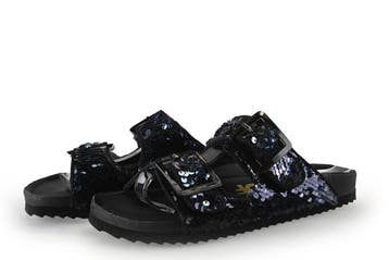 Colors of California Slippers in maat 37 Zwart, Kleding | Dames, Schoenen, Slippers, Verzenden, Zwart, Zo goed als nieuw