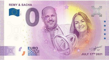 Malte. 0 Euro Banknote 2021 Remy and Sacha (Special