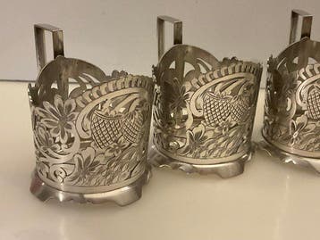 Theekopje (5) - Solid Silver Hand Crafted Middle Eastern