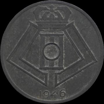 België. Gouvernement provisoire (1944-1947). 25 centimes, Postzegels en Munten