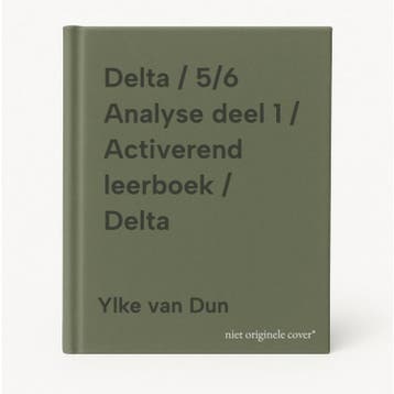 Delta / 5/6 Analyse deel 1 / Activerend leerboek / Delta, Livres, Livres scolaires, Verzenden, Ylke van Dun