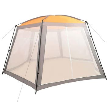 vidaXL Zwembadtent 590x520x250 cm stof grijs, Tuin en Terras, Zwembaden, Verzenden, Nieuw