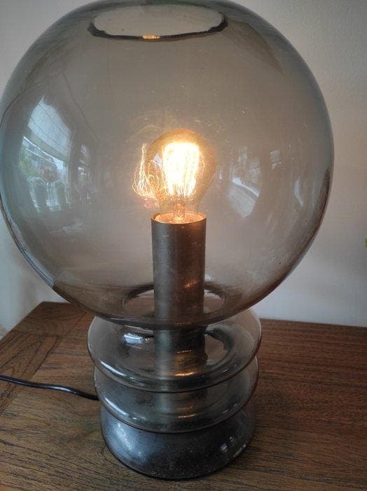 Lamp - Glas, Metaal - Glashutte Limburg, Antiquités & Art, Art | Objets design