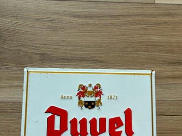 Duvel - Le Fermoir SA Brussels - Plaque - Métal, Antiek en Kunst