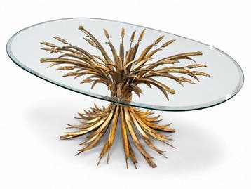 Coco Chanel Style - Salontafel - Metaal, Glas, Nieuw