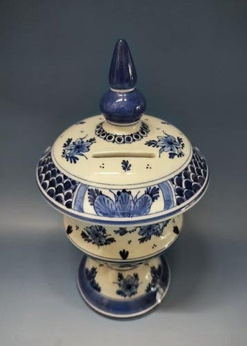 De Porceleyne Fles, Royal Delft - dekselvaas - Spaarpot -, Antiek en Kunst
