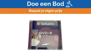 Bieden: Verbatim 43508 DVD+R 4.7GB 16X Inkjet, Ophalen of Verzenden, Nieuw