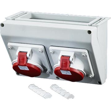 Hensel CEE Power Distributor Connection Box 400V 2x32A 5P, Verzenden
