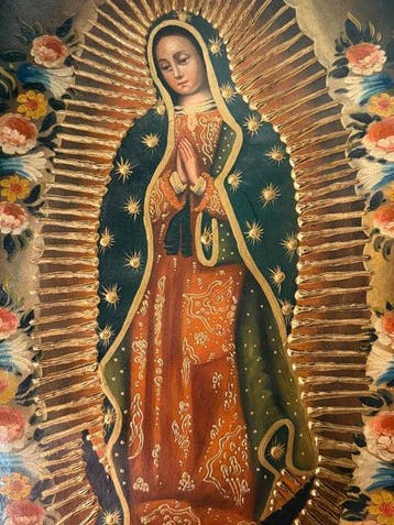 Cuzco School - Virgin of Guadalupe - 41 x 31 cm