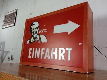 KFC - Inrit - Reclamebord - Aluminium