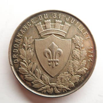 Frankrijk. Jeton en argent Chambre de commerce de Lille