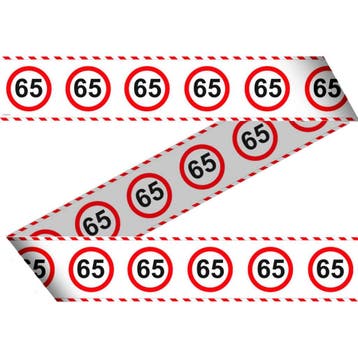 Afzetlint 65 Jaar Verkeersbord 15m, Verzenden, Nieuw