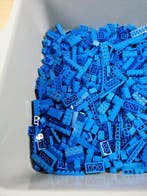 Lego - geen serie - Partij van 1000 blauwe bouwstenen -, Nieuw