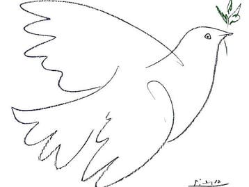 Pablo Picasso (after) - Colombe - Offset Lithography - M&S, Antiek en Kunst