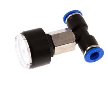 Manometer Recht 6 mm 0-10 bar, Verzenden, Nieuw
