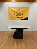 Uitschuifbare keramische eettafel met glazen blad - Levering, Ophalen of Verzenden, Nieuw