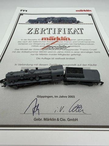 Märklin Z - 88040 - Locomotive à vapeur avec tender (1) -