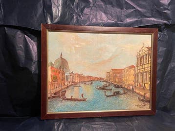 Scuola italiana (XX), Firmato Sergio Pomati - Venezia veduta