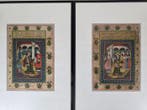 Miniatuurschilderingen Shah Jahan en Mumtaz Mahal - India -