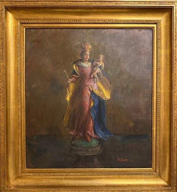 Marie-Louise Knaeps (1934-2002) - Madonna met scepter en