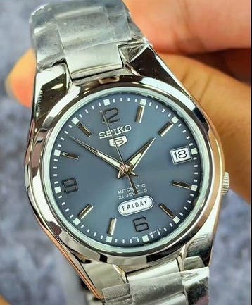 SEIKO 5 - Day-Date - Sans prix de réserve - DIAL GRIGIO,
