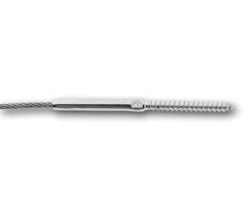 Rvs Pers Stud Terminal met houtdraad 3mm Links, Verzenden, Nieuw