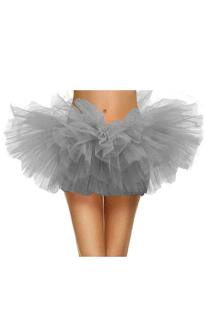 KIMU® Korte Tutu Grijs Tule Rokje XS S M Grijze Petticoat Ro, Kleding | Dames, Carnavalskleding en Feestkleding, Nieuw, Ophalen of Verzenden