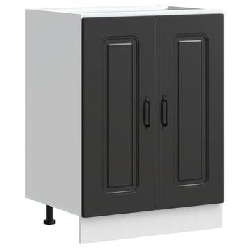 Meuble sous-evier Kalmar noir 60cm - Retour client a -34%, Maison & Meubles, Verzenden
