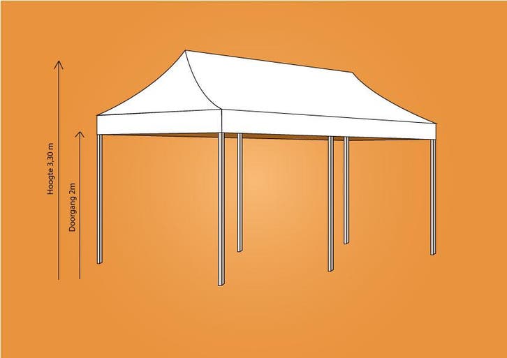 Ambisphere | Vouwtent 3x6m BORDEAUX Feesttent-Partytent, Jardin & Terrasse, Tonnelles