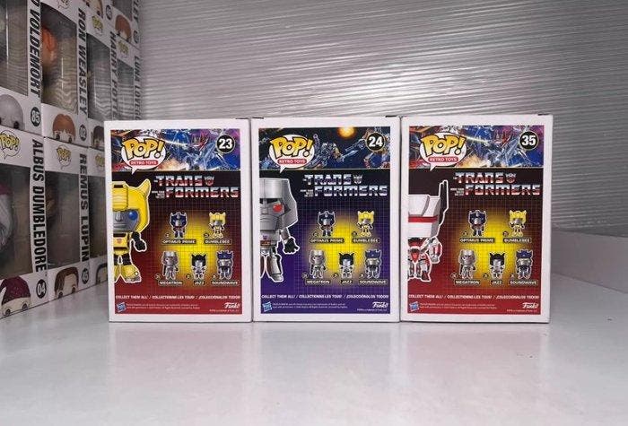 Funko - Funko Pop - Transformers Set - Bumblebee; Megatron;, Antiek en Kunst, Antiek | Speelgoed