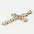 Hanger - 18 karaat Geel goud, Platina Diamant (Natuurlijk) -