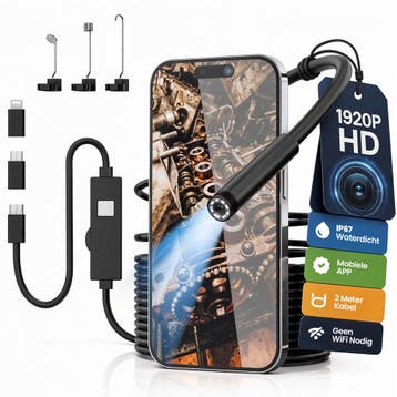 Strex Endoscoop Inspectiecamera 2M - Smartphone - IP67, Verzenden