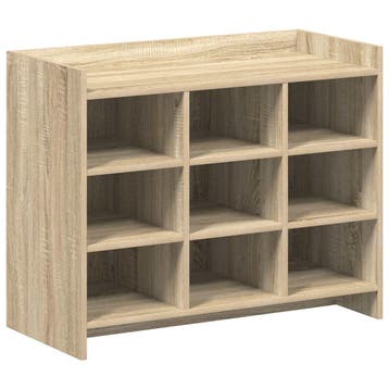 vidaXL Schoenenkast Sonoma Eiken 85 x 39,5 x 70 cm Bewerkt, Verzenden, Nieuw