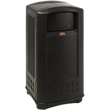 Afvalbak | LANDMARK | Kunststof | Zwart | 132.5L |, Verzenden