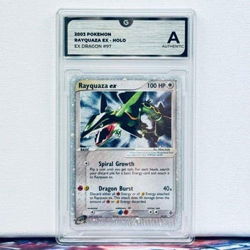 Pokémon Graded card - AUTHENTIC RAYQUAZA EX HOLO 97 -, Nieuw