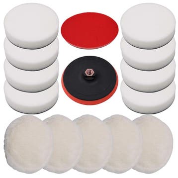 vidaXL 14-delige Polijstpadset 180 mm, Verzenden