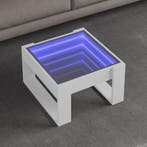 vidaXL Salontafel met Infinity LED 50x53x30 cm wit, Verzenden, Nieuw