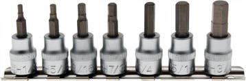 Bgs Technic Bit set, Inbus 3/8, 7 delig INCH, Verzenden, Nieuw