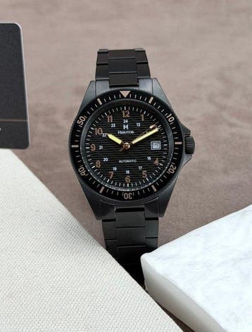 Heritor - Automatic Calder Date - Silver/Black - Zonder, Nieuw