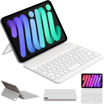 iPad Mini 6 Toetsenbord Wit | Tweede kansje | OP = OP, Verzenden, 8 inch, Nieuw, Bescherming voor- en achterkant