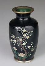 Vaas van Japans cloisonné-brons - Meiji-periode - Brons,
