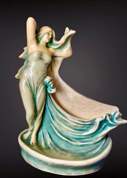 Bernard Bloch - Schoop - sculptuur, Art Nouveau sculpture by, Antiek en Kunst, Kunst | Designobjecten
